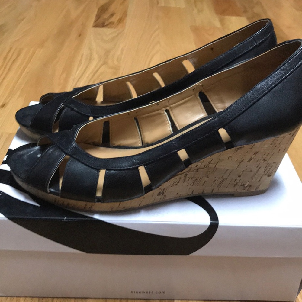 Just in time for spring?! Cute cork wedge.